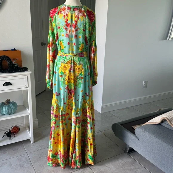 Floral Maxi Dress in Multicolor VISHIVANKA LONG DRESS